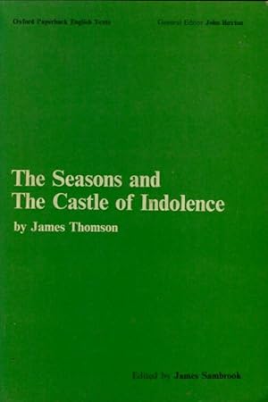 Bild des Verkufers fr The seasons and the castle of indolence - James Sambrook zum Verkauf von Book Hmisphres