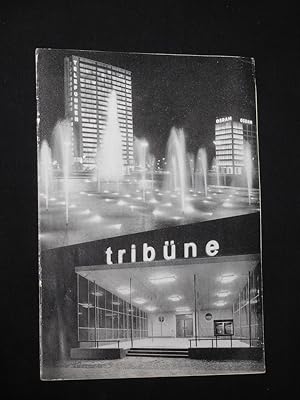 Seller image for tribne, Heft 36, 1961. Programmheft Deutsche Erstauffhrung DIE SCHWIEGERVTER von Goldoni, Hildesheimer (Bearb.). Regie: Ilo von Janko, Bhnenbild/ Kostme: Werner V. Tffling. Mit Hans W. Hamacher, Ursula Lillig, Hugo Schrader, Rieke Ramoff, Hannes Riesenberger, Heinz-Peter Scholz, Eva Maria Werth for sale by Fast alles Theater! Antiquariat fr die darstellenden Knste