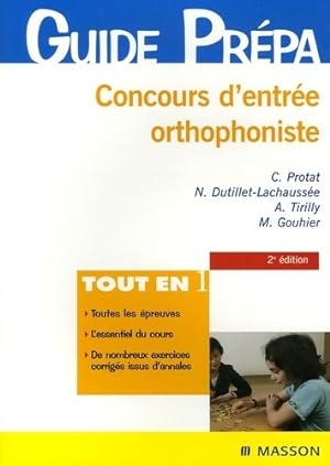 Concours d'entr?e orthophoniste - Claudine Protat