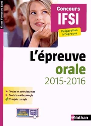 L'?preuve orale IFSI - Annie Godrie