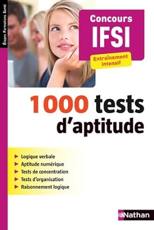 1000 tests d'aptitude - concours IFSI - Elisabeth Simonin