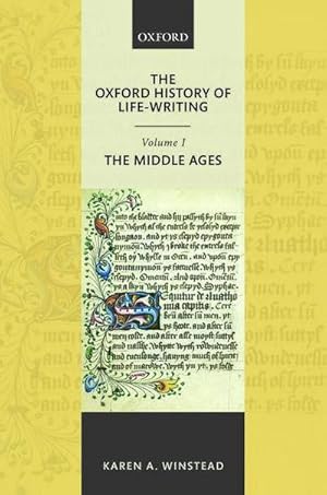 Bild des Verkufers fr The Oxford History of Life-Writing: Volume 1. the Middle Ages zum Verkauf von AHA-BUCH GmbH