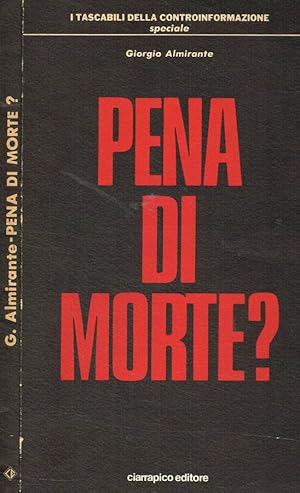 Immagine del venditore per Pena di morte? venduto da Biblioteca di Babele