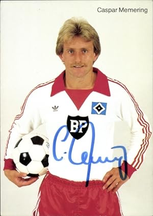 Foto Fußballspieler Caspar Memering, Autogramm, Hamburger SV