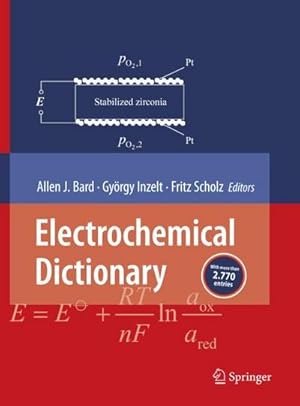 Bild des Verkufers fr Electrochemical Dictionary zum Verkauf von AHA-BUCH GmbH