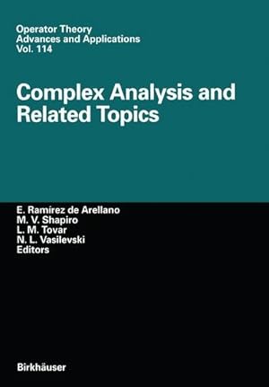 Bild des Verkufers fr Complex Analysis and Related Topics zum Verkauf von AHA-BUCH GmbH