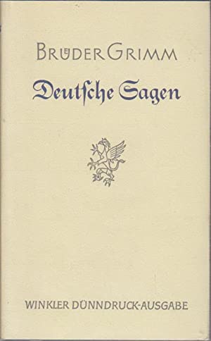 Seller image for Deutsche Sagen. Hrsg. von den Brdern Grimm. Zwei Bnde in einem Band. (= Winkler Dnndruck-Ausgabe ) for sale by Antiquariat Berghammer
