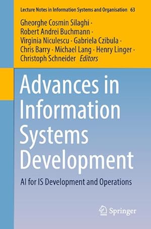 Bild des Verkufers fr Advances in Information Systems Development : AI for IS Development and Operations zum Verkauf von AHA-BUCH GmbH