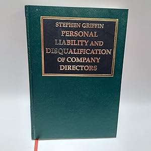 Bild des Verkufers fr Personal Liability and Disqualification of Company Directors zum Verkauf von Cambridge Rare Books