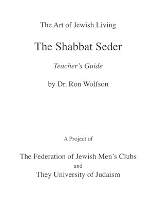 Imagen del vendedor de Shabbat Seder : Teacher's Guide and Implementation Manual a la venta por GreatBookPrices