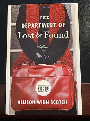 Seller image for The Department of Lost & Found, Uncorrected Proof, First Edition, RARE for sale by Park & Read Books