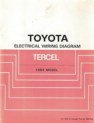 Imagen del vendedor de 1983 Toyota Tercel Electrical Wiring Diagram [Manual] [Original Service Manual] a la venta por Crossroad Books
