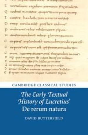 Image du vendeur pour The Early Textual History of Lucretius' de Rerum Natura mis en vente par AHA-BUCH GmbH