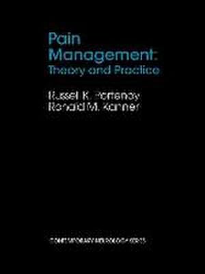 Imagen del vendedor de Pain Management : Theory and Practice a la venta por AHA-BUCH GmbH