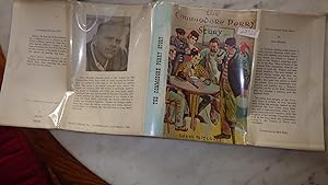 Seller image for Commodore Perry Story, The NOVEL ( Delightful COLOR DJ of Men & Woman Around Table SEATED & Standing , One Pirate Looking Man is Smoking Pipe , with Parrot on This Shoulder & Has Knit Hat & 1 Wooden Peg Leg, ) with Glossary of Japanese Words, with the Ex for sale by Bluff Park Rare Books