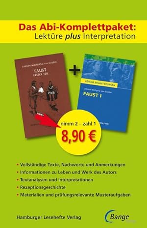 Bild des Verkufers fr Das Abi-Komplettpaket: Lektre plus Interpretation - Faust I : Knigs Erluterung mit kostenlosem Hamburger Leseheft zum Verkauf von Smartbuy