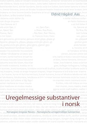 Imagen del vendedor de Uregelmessige substantiver i norsk : Norwegian Irregular Nouns  Norwegische unregelmige Substantive a la venta por Smartbuy