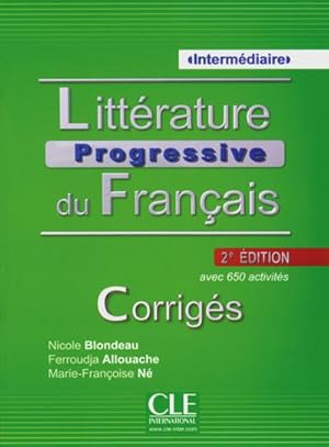 Bild des Verkufers fr Littrature progressive du Franais - Niveau intermdiaire, Corrigs : avec 600 activits zum Verkauf von Smartbuy