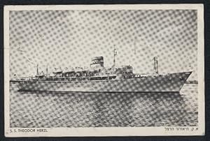 Bild des Verkufers fr Ansichtskarte Passagierschiff SS Theodor Herzl zum Verkauf von Bartko-Reher