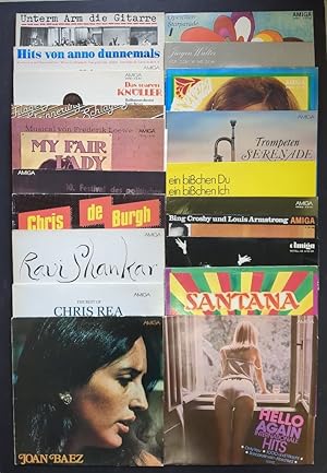 20 verschiedene AMIGA Schallplatten 12" LP Joan Baez, Chris Rea, Chris de Burgh, Ravi Shankar, Sa...