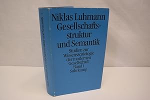 Bild des Verkufers fr Gesellschaftsstruktur und Semantik Studien zur Wissenssoziologie der modernen Gesellschaft, Band 1 zum Verkauf von Antiquariat Wilder - Preise inkl. MwSt.