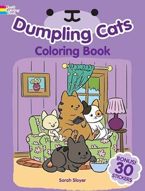 Bild des Verkufers fr Dumpling Cats Coloring Book with Stickers zum Verkauf von Smartbuy