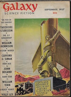 Imagen del vendedor de GALAXY Science Fiction: September, Sept. 1957 a la venta por Books from the Crypt