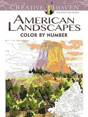 Bild des Verkufers fr Creative Haven American Landscapes Color by Number Coloring Book zum Verkauf von Smartbuy