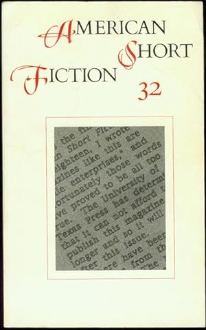 Seller image for American Short Fiction (Vol. 8, No. 32, Winter 1998) for sale by Bookmarc's
