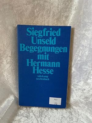 Bild des Verkufers fr Begegnungen mit Hermann Hesse, zum Verkauf von Antiquariat Jochen Mohr -Books and Mohr-