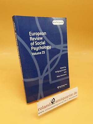 Bild des Verkufers fr European Review of Social Psychology ; Volume 23 zum Verkauf von Roland Antiquariat UG haftungsbeschrnkt