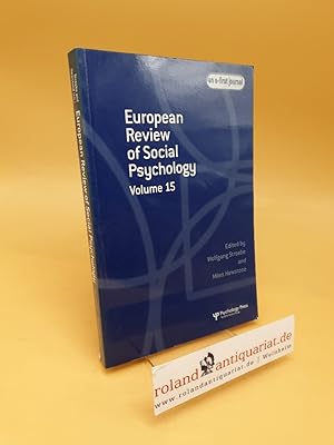 European Review of Social Psychology ; Volume 15