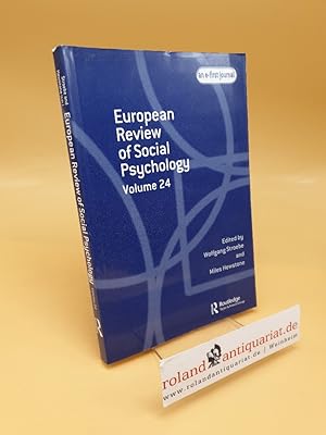 Bild des Verkufers fr European Review of Social Psychology ; Volume 24 zum Verkauf von Roland Antiquariat UG haftungsbeschrnkt