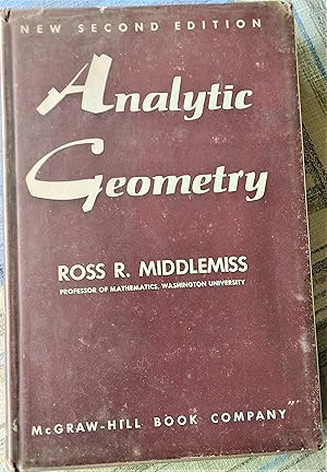 Bild des Verkufers fr Analytic Geometry zum Verkauf von Boobooks