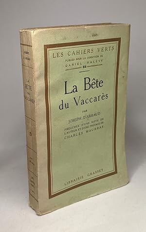 Imagen del vendedor de La bte du Vaccars / Les cahiers verts n64 a la venta por crealivres