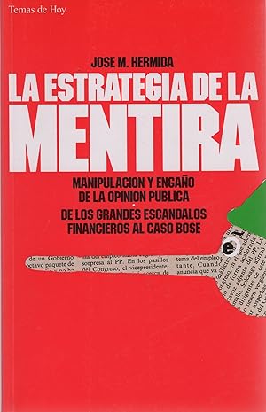 Imagen del vendedor de La estrategia de la mentira . a la venta por Librería Astarloa
