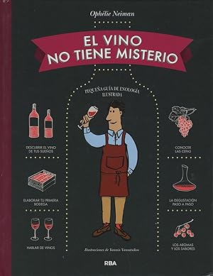 Image du vendeur pour EL VINO NO TIENE MISTERIO Ilustraciones de Yannis Varoulsikos mis en vente par Librera Hijazo