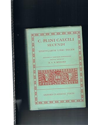 Seller image for C. Plini Caecili Secundi epistularum Libri Decem for sale by manufactura