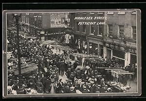 Seller image for Postcard London, Middlesex Street and Petticoat Lane for sale by Bartko-Reher