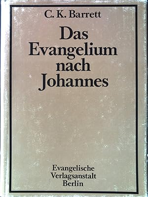 Bild des Verkufers fr Das Evangelium nach Johannes. zum Verkauf von books4less (Versandantiquariat Petra Gros GmbH & Co. KG)
