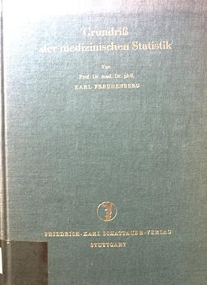 Imagen del vendedor de Grundri der medizinischen Statistik. a la venta por books4less (Versandantiquariat Petra Gros GmbH & Co. KG)