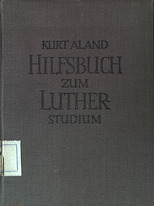 Image du vendeur pour Hilfsbuch zum Lutherstudium. mis en vente par books4less (Versandantiquariat Petra Gros GmbH & Co. KG)