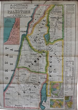 Seller image for New Testament. Map of Palestine Showing every place in Palestine mentioned in the New Testament the location of which is known. for sale by Michael S. Kemp, Bookseller