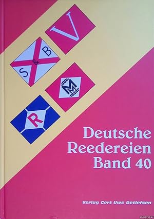 Imagen del vendedor de Deutsche Reedereien: Band 40 a la venta por Klondyke