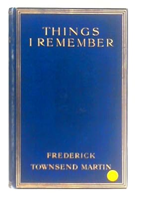 Seller image for Things I Remember for sale by World of Rare Books