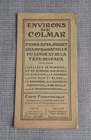 Carte panoramique des environs de Colmar