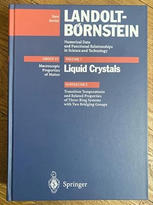 Liquid crystals, subvolume E. Transition temperatures and related properties of three-ring system...