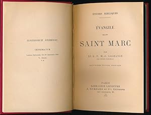 Seller image for Evangile selon Saint-Marc for sale by LIBRAIRIE GIL-ARTGIL SARL