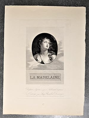 La Madelaine. Dessiné et Gravé d'après le Tableau Original du Corrège, par Aug. Boucher Desnoyers.