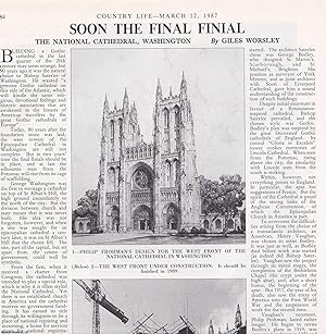 Immagine del venditore per The National Cathedral in Washington, America, nearing Completion. Several pictures and accompanying text, removed from an original issue of Country Life Magazine, 1987. venduto da Cosmo Books